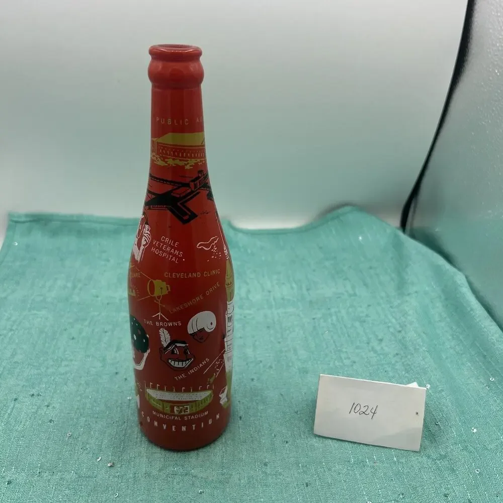 Vintage Cleveland Ohio ABCB Convention Red Owens Illinois Orange Bottle 1956
